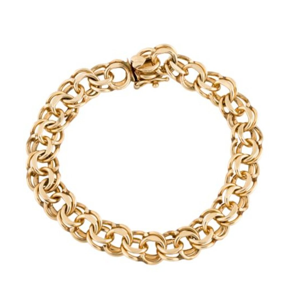 14K Gold Link Bracelet